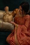 Buy_Amyra_Gold Sequins, Zari Embroidered Potli Bag _at_Aza_Fashions