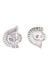 Nayaab By Sonia_Silver Plated Stones Embellished Stud Earrings _Online_at_Aza_Fashions