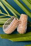 Buy_Nayaab By Sonia_Gold Plated Stones Studded Hoops _at_Aza_Fashions