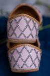 Shop_Moy_Pink Floral Embroidered Juttis_Online_at_Aza_Fashions