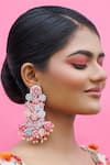 Buy_Kanyaadhan By Dhirajaayushi_Multi Color Diamonds, Embroidery Earrings And Mangtikka Set _Online_at_Aza_Fashions