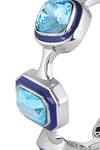 Shop_Isharya_Blue Crystals Enamel Cuff Bracelet_Online_at_Aza_Fashions