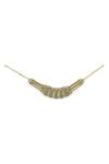Shop_Aulerth_Green Gulmohar Springtime Choker Necklace _at_Aza_Fashions