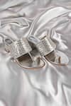 Shop_Irasoles_Silver Sequins, Cut Work Cutdana Kolhapuri Block Heels 