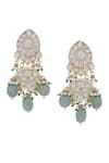 Tad Accessories_White Stones, Beads, Zari Kundan And Studded Choker Set _at_Aza_Fashions