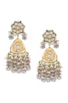 Buy_TAD Accessories_Multi Color Lace, Stones Kundan Embellished Necklace Set _Online_at_Aza_Fashions