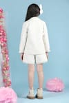 Shop_The little celebs_White Tweed Blazer And Shorts Set _at_Aza_Fashions