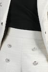 The little celebs_White Tweed Blazer And Shorts Set _at_Aza_Fashions