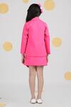 Shop_The Little Celebs_Pink Crepe Blazer And Asymmetric Skirt Set _at_Aza_Fashions