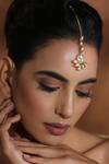 Buy_Swabhimann_Gold Plated Kundan Embellished Maangtikka _Online_at_Aza_Fashions