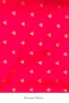 Zal From Benaras_Pink Silk Patchwork, Paithani Bandhej Saree With Unstitched Blouse Piece _Online_at_Aza_Fashions
