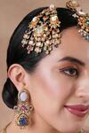 Buy_Ekathva Jaipur_Multi Color Pearls, Stones Multicolor And Embellished Passa_at_Aza_Fashions