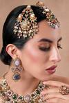 Shop_Ekathva Jaipur_Multi Color Pearls, Stones Multicolor And Embellished Passa_at_Aza_Fashions