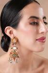 Buy Ekathva Jaipur Multi Color Stones, Beads Dangler Earrings at Aza Fashions Buy_Ekathva Jaipur_Multi Color Stones, Beads Dangler Earrings_at_Aza_Fashions