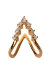 Shop_Sica Jewellery_White Crystals Cubic Zirconia Vanki Ring _at_Aza_Fashions