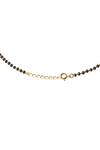 Sica Jewellery_Black Chakra Bloom Pendant Mangalsutra _Online_at_Aza_Fashions