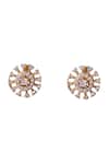Buy_Sica Jewellery_Gold Plated Crystals Cubic Zirconia Pendant And Earring Set _Online_at_Aza_Fashions