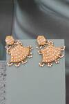 Buy Sangeeta Boochra Gold Plated Beads, Zari Kundan Beaded Dangler Earrings at Aza Fashions Buy_Sangeeta Boochra_Gold Plated Beads, Zari Kundan Beaded Dangler Earrings _at_Aza_Fashions