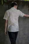 Shop_Raas Life_Cream Linen, Cotton Embroidery Floral Applique Shirt _Online_at_Aza_Fashions