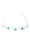 Shop Moh-Maya By Disha Khatri Emerald Green Pearls, Stones, Crystals Choker And Earring Set at Aza Fashions Shop_Moh-Maya By Disha Khatri_Emerald Green Pearls, Stones, Crystals Choker And Earring Set _at_Aza_Fashions