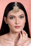 Buy_Moh-Maya By Disha Khatri_Gold Plated Moissanite Pearl Maangtikka _Online_at_Aza_Fashions