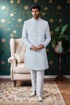 Buy Arihant Rai Sinha Off White Silk Beads Bloom Embroidered Sherwani And Churidar at Aza Fashions Buy_Arihant Rai Sinha_Off White Silk Beads Bloom Embroidered Sherwani And Churidar _at_Aza_Fashions