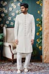 Buy Arihant Rai Sinha Off White Silk Embroidery Jaal Sherwani And Churidar Online at Aza Fashions Buy_Arihant Rai Sinha_Off White Silk Embroidery Jaal Sherwani And Churidar _Online_at_Aza_Fashions
