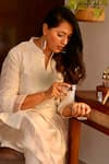 Buy Sheetal Batra White Silk Chanderi Dhoti Pant Bamberg Satin Dori Work Ayika Kurta And Set Buy_Sheetal Batra_White Silk Chanderi Dhoti Pant Bamberg Satin Dori Work Ayika Kurta And Set