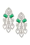 Buy_Nazaakat By Samara Singh_Green Imitation Diamonds American Necklace Set 