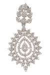 Nazaakat By Samara Singh_White Imitation Diamonds American Necklace Set _Online_at_Aza_Fashions