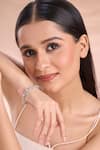 Buy_Nazaakat By Samara Singh_Silver Plated Imitation Diamonds American Bracelet 