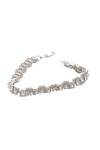 Nazaakat By Samara Singh_Silver Plated Imitation Diamonds American Bracelet _Online_at_Aza_Fashions
