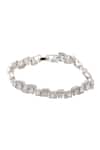 Buy_Nazaakat By Samara Singh_Silver Plated Imitation Diamonds American Bracelet _Online_at_Aza_Fashions
