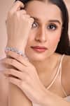 Buy_Nazaakat By Samara Singh_Silver Plated Imitation Diamonds American Bracelet 