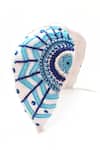 Buy_The House Of Aqua_White Sequins, Beads, Pearls Evil Eye Embroidered Headband _Online_at_Aza_Fashions