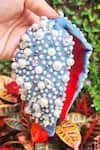 Buy_The House Of Aqua_Blue Beads, Crystals, Pearls Denim Headband _Online_at_Aza_Fashions