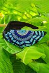 The House of Aqua_Black Pearls, Sequins, Beads Evil Eye Art Embroidered Headband _Online_at_Aza_Fashions