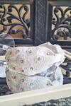 Shop_The House of Aqua_Off White Beads, Sequins Floral Embroidered Headband _at_Aza_Fashions