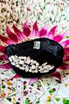 Buy_The House of Aqua_Black Crystals, Pearls And Embellished Headband _at_Aza_Fashions