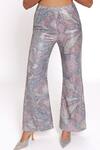 Doh Tak Keh_Purple Georgette Sequins Bell Bottom Pant _Online_at_Aza_Fashions