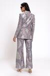Shop_Doh Tak Keh_Purple Georgette Sequins Bell Bottom Pant _at_Aza_Fashions