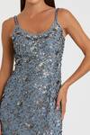 Mac Duggal Gray Polyester Sequins, Beads Scoop Neck Floral Gown Online at Aza Fashions Mac Duggal_Gray Polyester Sequins, Beads Scoop Neck Floral Gown _Online_at_Aza_Fashions