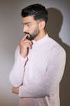 Buy_Kasbah_Pink Georgette Sequins, Embroidery Powder Chikankari Kurta _Online_at_Aza_Fashions
