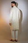 Shop_Kasbah_Beige Georgette Embroidery Chikankari Sequin Work Kurta _at_Aza_Fashions