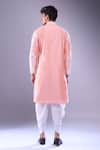 Shop_Arihant Rai Sinha_Pink Polyester, Silk Embroidery Flower Vine Kurta And Patiala Pant _at_Aza_Fashions