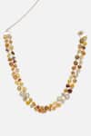 Dugran By Dugristyle_Gold Plated Pearls, Stones Layered Necklace With _Online_at_Aza_Fashions