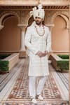Buy Arihant Rai Sinha Cream Chanderi, Silk Sequins, Embroidery Sherwani With Churidar at Aza Fashions Buy_Arihant Rai Sinha_Cream Chanderi, Silk Sequins, Embroidery Sherwani With Churidar _at_Aza_Fashions