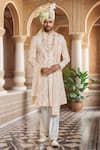 Buy Arihant Rai Sinha Peach Chanderi , Embroidery, Sequins Bloom Vine Sherwani Set Online at Aza Fashions Buy_Arihant Rai Sinha_Peach Chanderi , Embroidery, Sequins Bloom Vine Sherwani Set _Online_at_Aza_Fashions