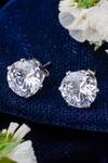 Buy_Vivinia By Vidhi Mehra_Silver Plated Zari Zircon Stud Earrings _at_Aza_Fashions
