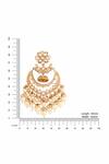 Buy_Kicky & Perky_Gold Plated Pearls, Stones, Zari Kundan Chandbalis _Online_at_Aza_Fashions